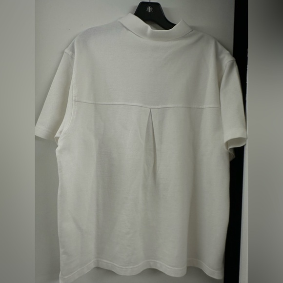 NWT $95 Magnlens Half zip Up Polo Shirt White Small S Cotton Blended Regular Fit - Picture 8 of 12